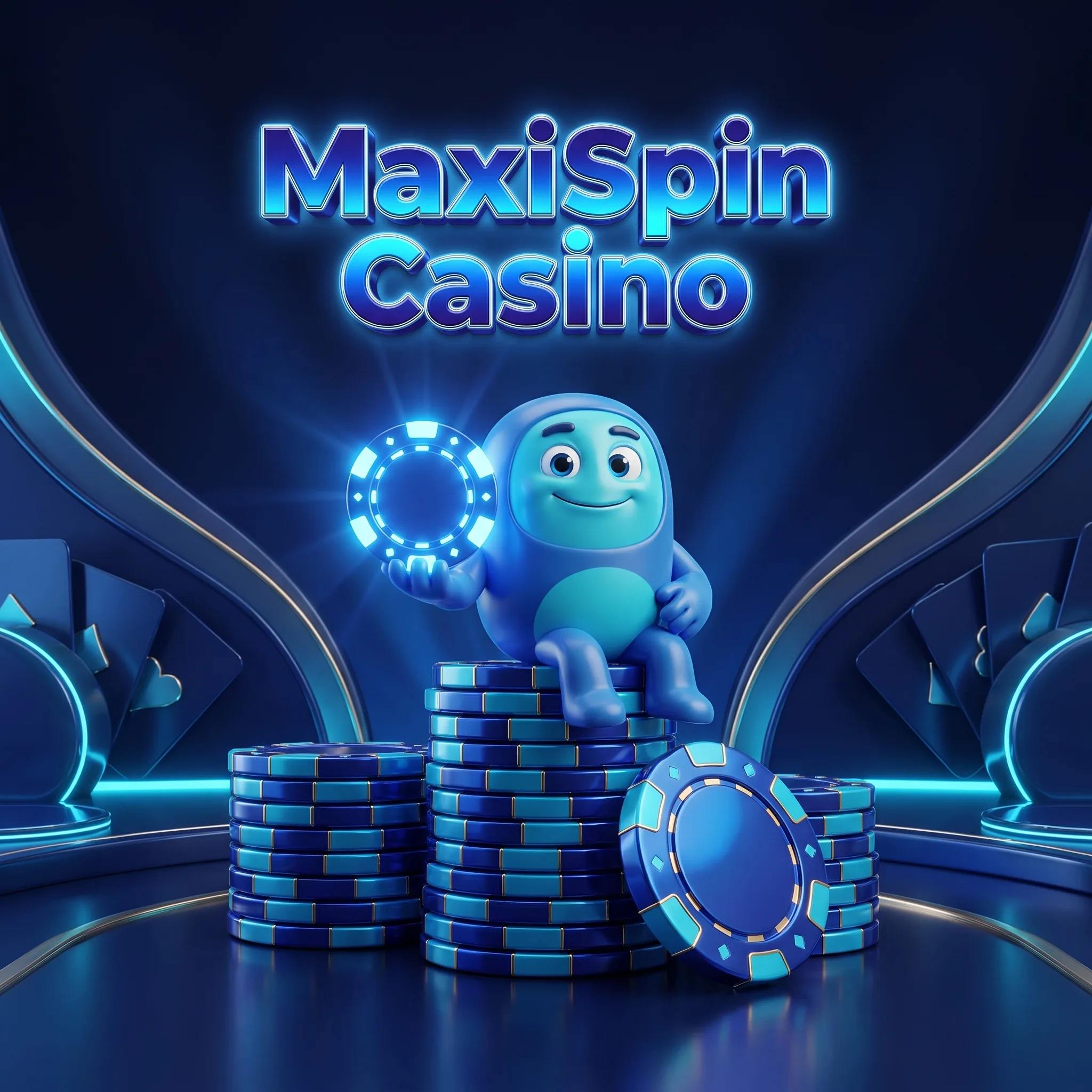 MaxiSpin Casino fiches en mascotte